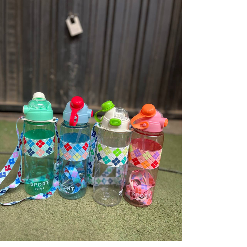 800ml 2mouth Opening Transparent Sport Bottle