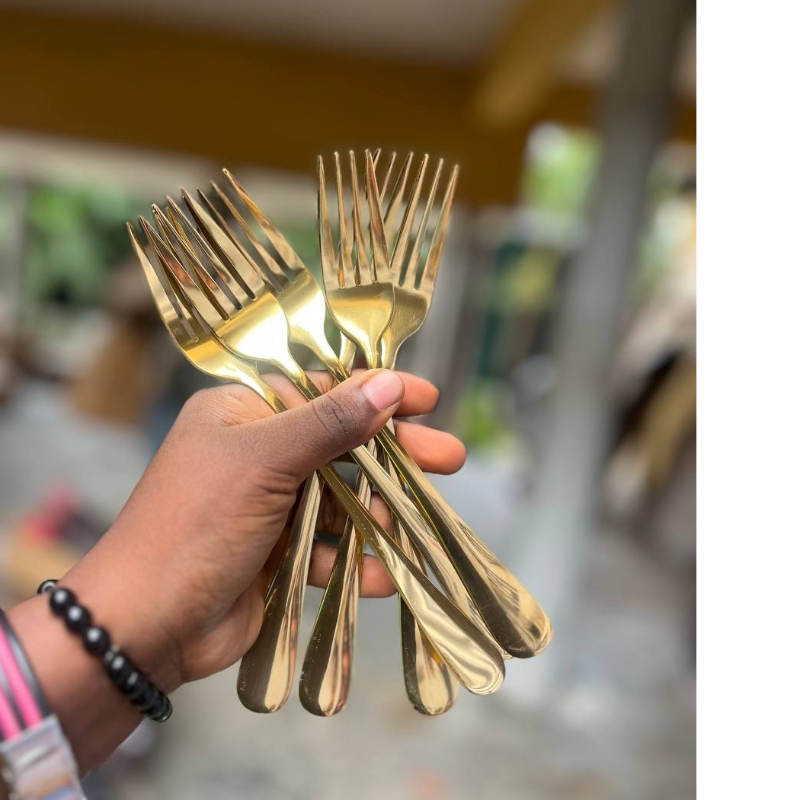 Sx9011 Gold Fork/6pcs