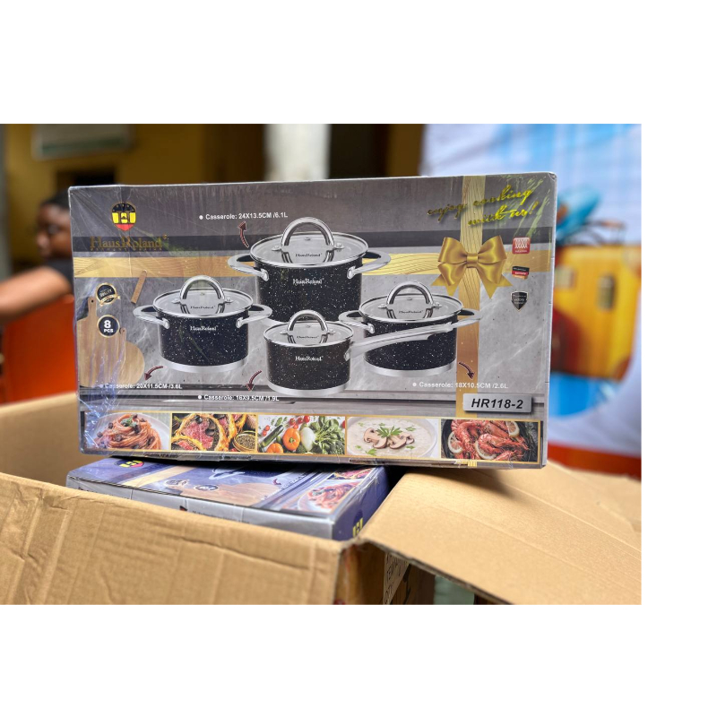 Haus Roland Hr118-2...8pcs Stainless Pot