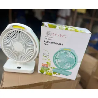 Sx5005 Rechargeable Table Fan With Lamp