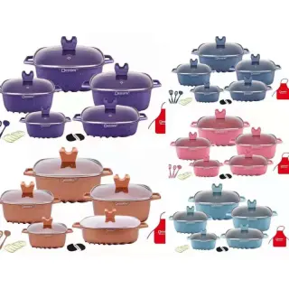 10pcs Square Dessini Granite Pot