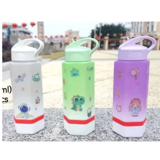 Hexagon Design Bottle No Straw