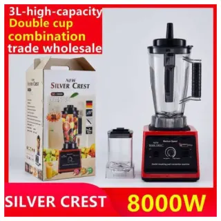 8000watt 3litres Jar Silver Crest 2in1 Blender