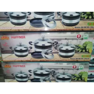 Hf803 Hoffner 8pcs Pot Biggest Set With Stainless Lid