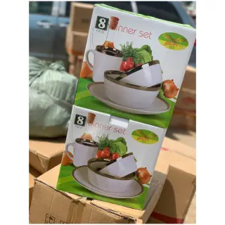 8pcs Ceramic Stoneware Dinner Set