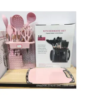 Quality Transparent Silicon Spoon Set With Knife