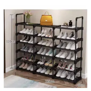 3 Rolls 6 Layer Shoe Rack
