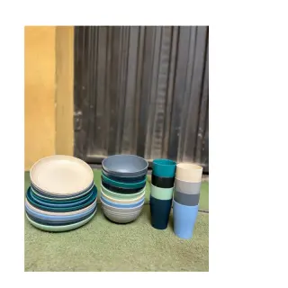 32pcs Multicoloured Rubber Dinner Set