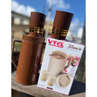 1200ml Titan Steel Vacuum Flask With 2cups