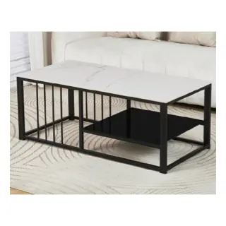 1445-12/13 Rectangle Center Table Original Marble.