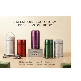 Zego 800ml Food Flask