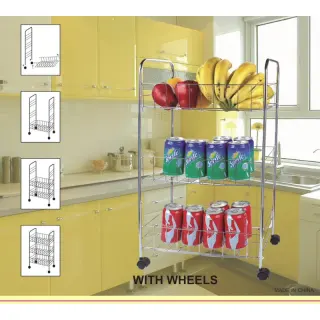 3 Layers Fruit Trolley