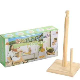 Wooden Tissue Rack