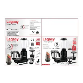 Legacy 5in1 1000watt  Mixer Grinder