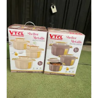 Vtcl 3pcs Shelter Mettalic Insulated Bowl
