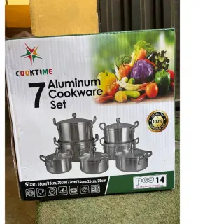 14pcs Cook Time Aluminium Pot