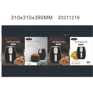 Eurosonic 4.5l Manual Air Fryer