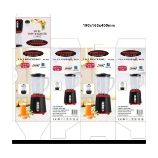 Es335 Eurosonic 2 In 1 Blender With 2 Liters Jar
