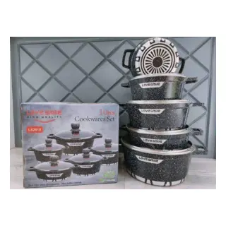 Lovesmile 10pcs Granite Pot