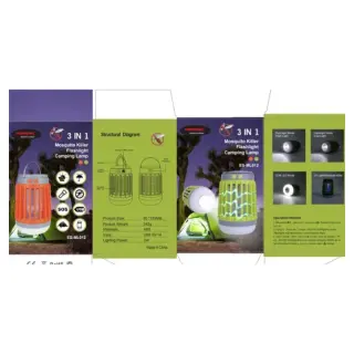 3in1 Eurosonic Rechargeable Mosquito Lamp