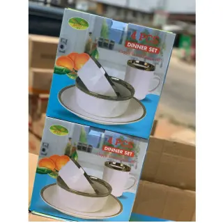 4pcs Ceramic Stoneware Dinner Set