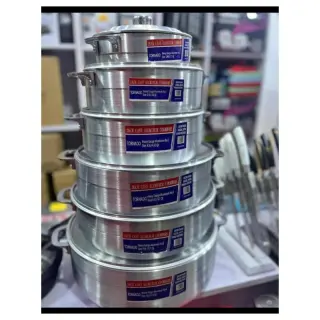 6pcs Set Of Tornado Polished Pot