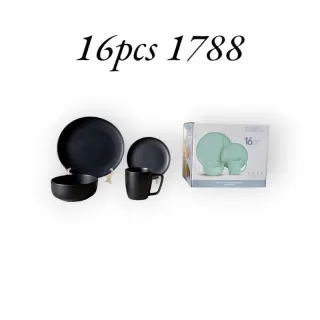 Black 16pcs Dinner Set