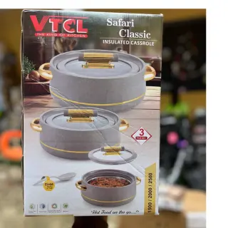 3pcs Safari Classic Insulated Bowl