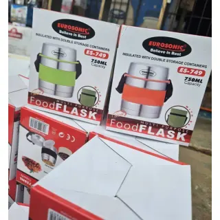 Es 749 750ml Eurosonic Food Flask With Inner Plate And Bag