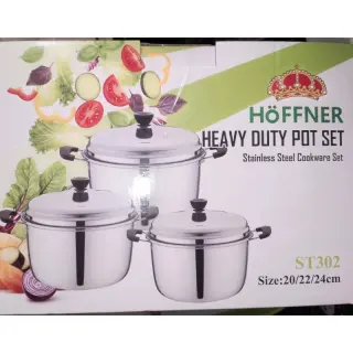 Sth302....6pcs Stainless Pot