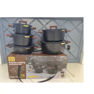 10pcs Ucc Life Granite Coating Cookware Set Uc5110