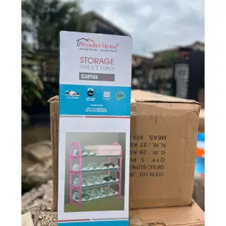 Wonderhome X4 Plastic Shoe Rack