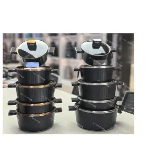 Quality 10pcs Jio Life Granite Pot With Gold Tape