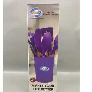 Smp 12pcs Silicon Spoon