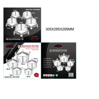 Dz73ap Eurosonic 10pcs Aluminium Pot