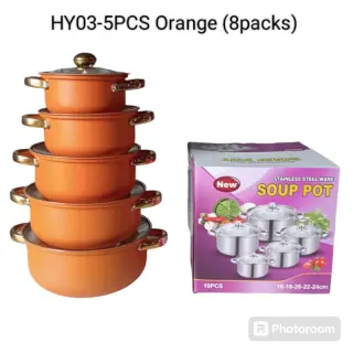 Happy Orange Stainless Steel Ware