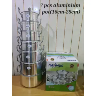 7pcs Maximus Aluminium Pot