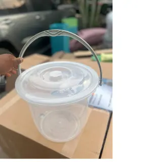 Transparent Bucket With Lid