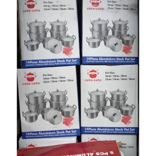 7pcs Coto Coto Aluminium Pot