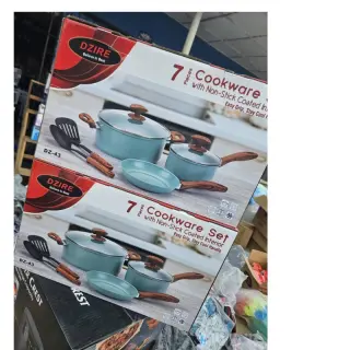 Dz43...7pcs Nonstick Cookware With Coated Inner
