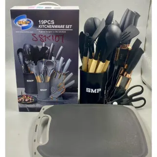 Ssk101 Smp 19pcs Silicon Spoon And Knife Set