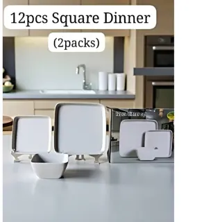 12pcs Square Dinner Set