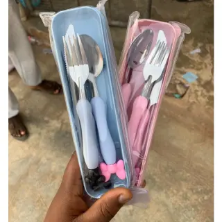 3in1 Teddy Cutlery Set