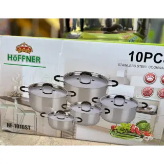 Hf1010….hoffner 10pcs Stainless Pot