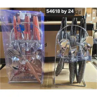 Transparent 24pcs Cutlery Set