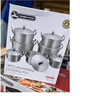 Mc753 Masterchef 14pcs Highest Quality Aluminum Pot