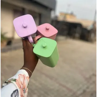A31 Square Cup With Lid/6pcs