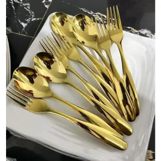 Gold Spoon/fork Dozen