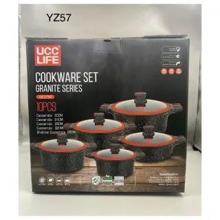Yz57..10pcs Ucc Life Cookware Set