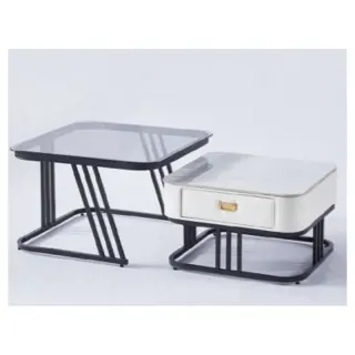 1445-1/2 Square 2in1 Center Table Original Marble